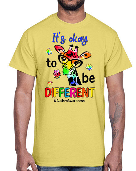 its ok to be diffent 2#- autism- Cotton Tee