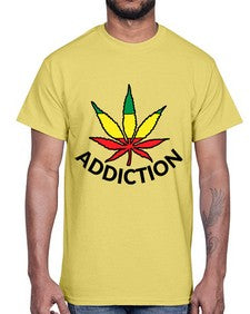 jamacian cannabis 685#- marijuana- Cotton Tee