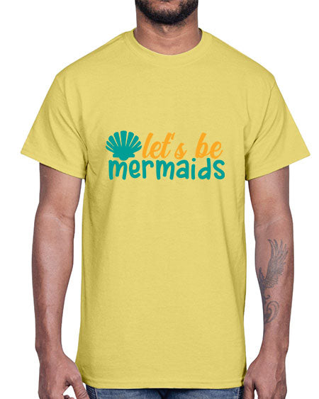 lets be mermaids Style 93#- summer- Cotton Tee