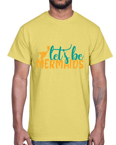 lets be mermaids Style 94#- summer- Cotton Tee