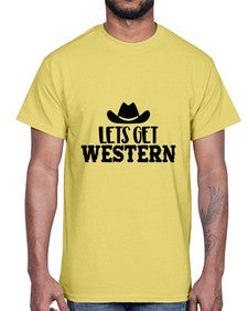 lets get western 723#- western- Cotton Tee