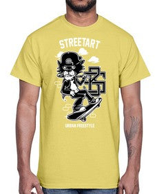 lets skate 726#- art pop art- Cotton Tee