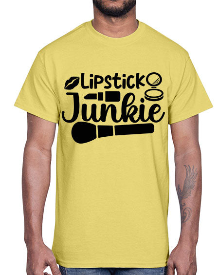 lipstick junkie 12#-makeup Cotton Tee