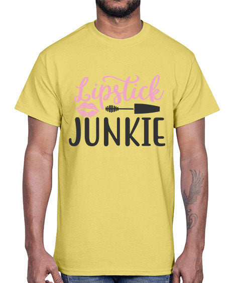 lipstick junkie Style 154#-makeup Cotton Tee