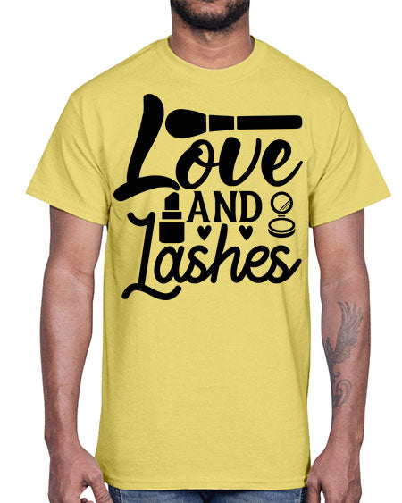 love and lashes 13#-makeup Cotton Tee