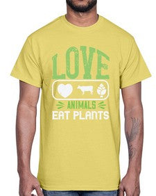 love animals eat plants 321#- vegan- Cotton Tee