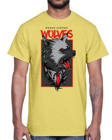 mafia wolves 753#- art pop art- Cotton Tee