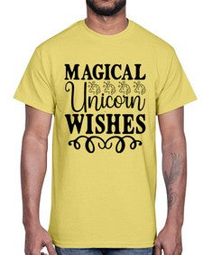 magical unicorn wishes 278#- unicorn- Cotton Tee