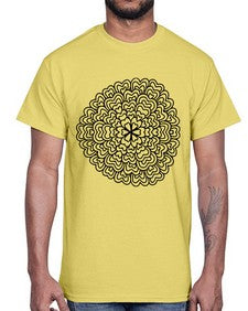 mandala 802#- mandala- Cotton Tee
