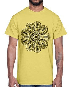 mandala 818#- mandala- Cotton Tee