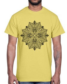mandala 823#- mandala- Cotton Tee