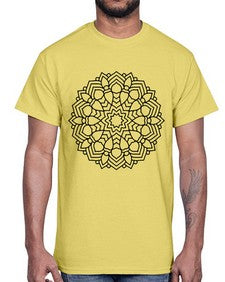 mandala 827#- mandala- Cotton Tee