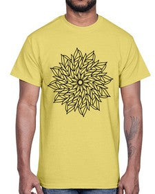 mandala 829#- mandala- Cotton Tee