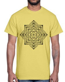 mandala 854#- mandala- Cotton Tee