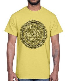 mandala 905#- mandala- Cotton Tee