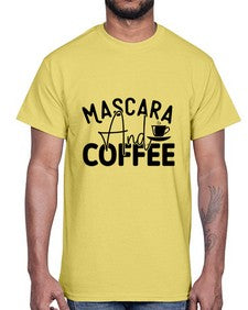 mascare and coffee 1373#- tea- Cotton Tee
