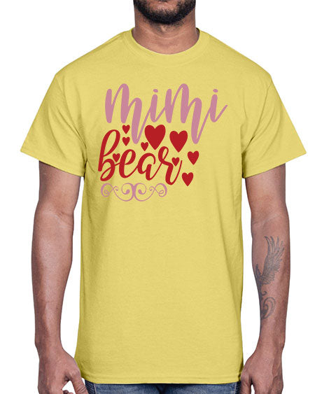 mimi bear 189#- bears - animals- Cotton Tee