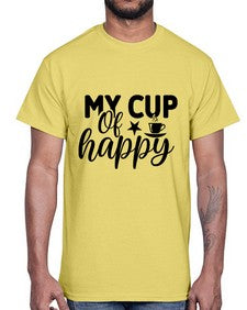 my cup of happy 1420#- tea- Cotton Tee