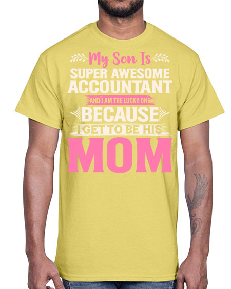 my son is super awesome accountant 1111#- accountant- Cotton Tee