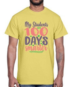 my student are one hundred days 542#- one hundred days- Cotton Tee