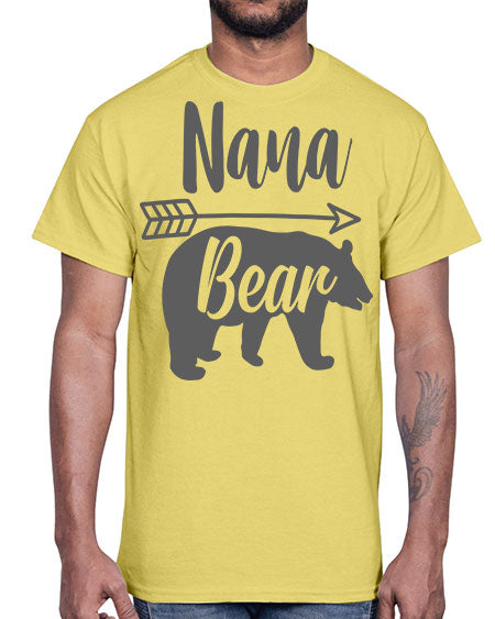 nana bear 199#- bears - animals- Cotton Tee