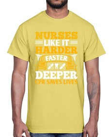 nurses like it harder Style 1245#- nurse- Cotton Tee