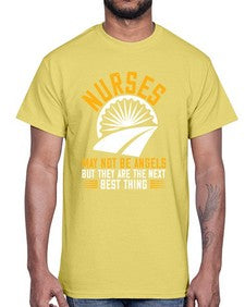nurses may not be angels Style 1248#- nurse- Cotton Tee