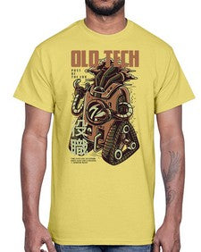 old tech 966#- art pop art- Cotton Tee
