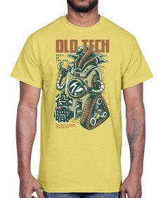 old tech 967#- art pop art- Cotton Tee