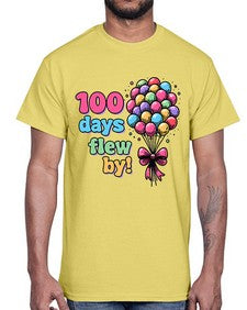 one hundred Day of School 563#- one hundred days- Cotton Tee