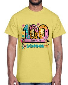 one hundred days of school lighting 573#- one hundred days- Cotton Tee