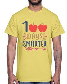 one hundred days smarterrr 582#- one hundred days- Cotton Tee
