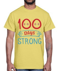 one hundred days strong 584#- one hundred days- Cotton Tee