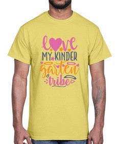 one hundred love my kinder garten tribe 593#- one hundred days- Cotton Tee