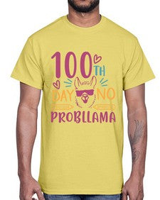 one hundredth day no probllama 597#- one hundred days- Cotton Tee