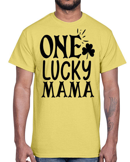 one lucky mama Style 34#- autism- Cotton Tee