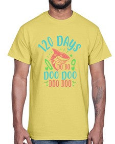 one twenty days shark doo doo 601#- one hundred days- Cotton Tee