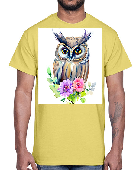 owl 11#- owl- Cotton Tee