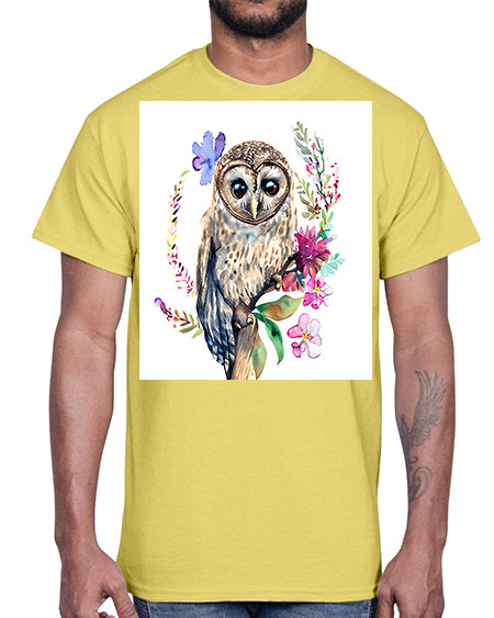 owl 12#- owl- Cotton Tee