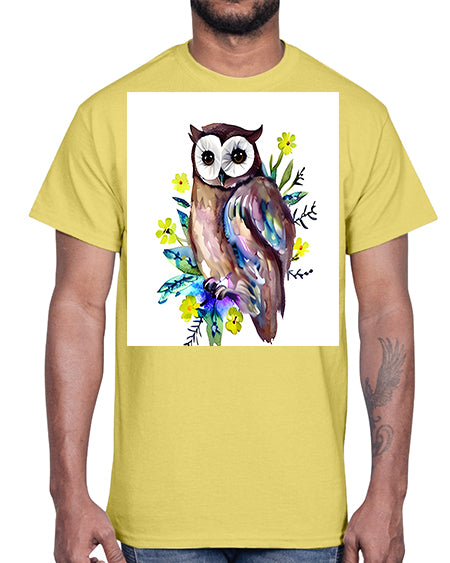 owl 14#- owl- Cotton Tee