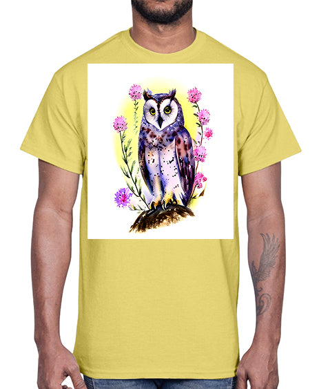 owl 18#- owl- Cotton Tee