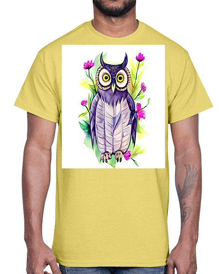 owl 23#- owl- Cotton Tee