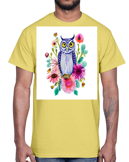 owl 25#- owl- Cotton Tee