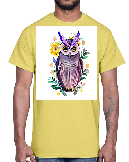 owl 7#- owl- Cotton Tee