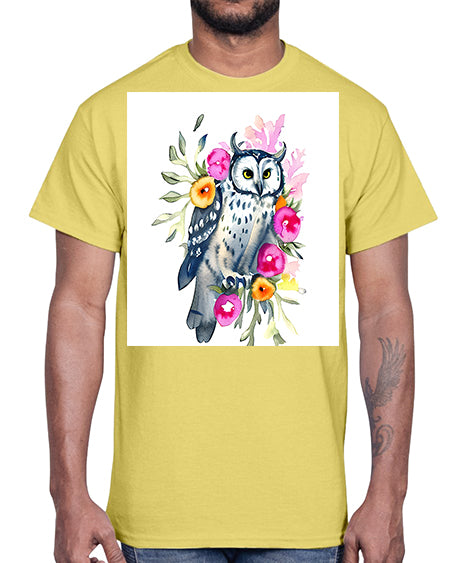owl 8#- owl- Cotton Tee