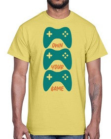 own your game 143#- video games- Cotton Tee