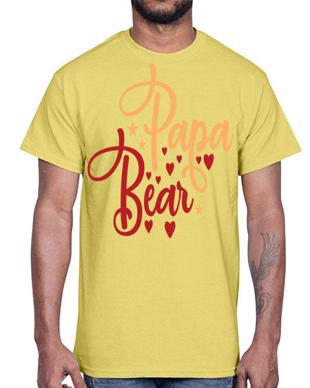 papa bear 201#- bears - animals- Cotton Tee