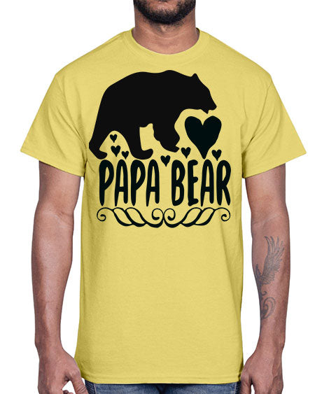 papa bear 203#- bears - animals- Cotton Tee