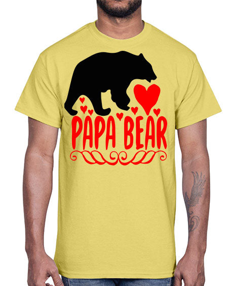 papa bear 205#- bears - animals- Cotton Tee