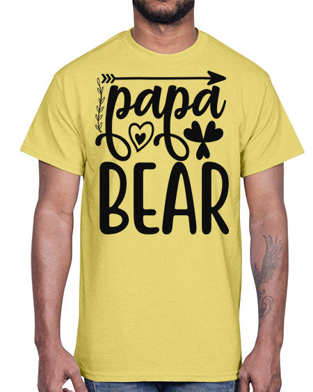 papa bear 209#- bears - animals- Cotton Tee